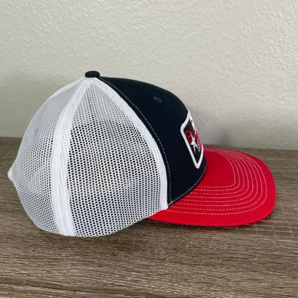 Buc-ee’s Bucees Trucker Hat Texas Flag Patch Snapback Cap‎ Red White Blue OSFM